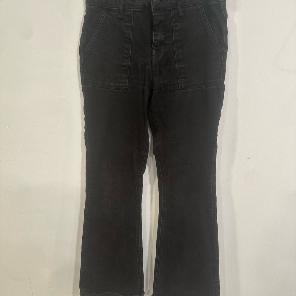 Harper Black Flare & Wide Leg Jeans